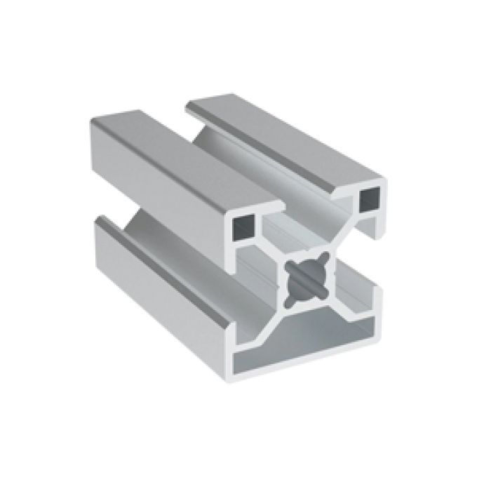 Profilato in alluminio 30x30mm cava 8mm 1 lato chiuso MT 1 Alusic 084.107.006