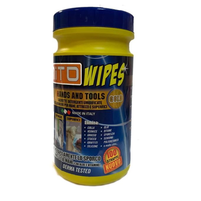 Salviette detergenti umidificate Mito Wipes Gold