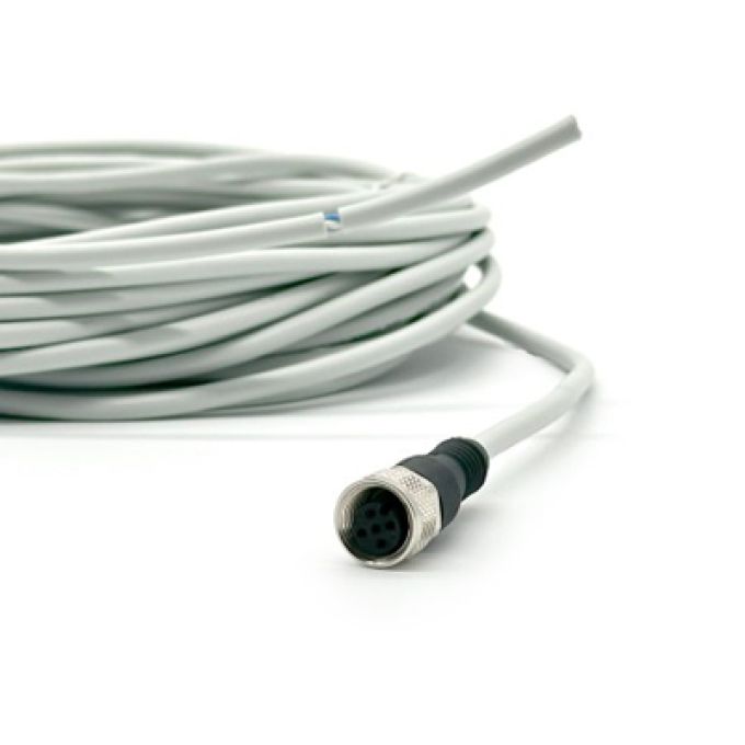 Connettore diritto M12 a 5 pin cavo L=5 metri Metal Work W0970513002