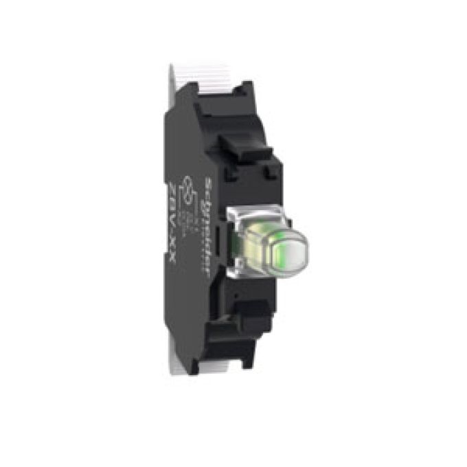 Elemento luminoso led verde integrato 24V CA/CC Schneider Electric ZBV-B3