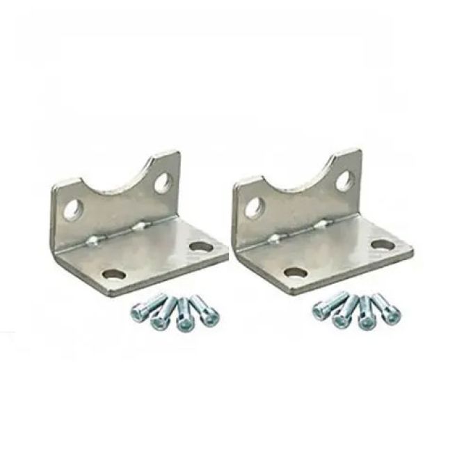 Piedino ad angolo per cilindro ISO diametro 80mm Metal Work W0950802001