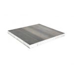 Piastra in alluminio anticorodal lega 6082 da 400x400 spessore 15mm