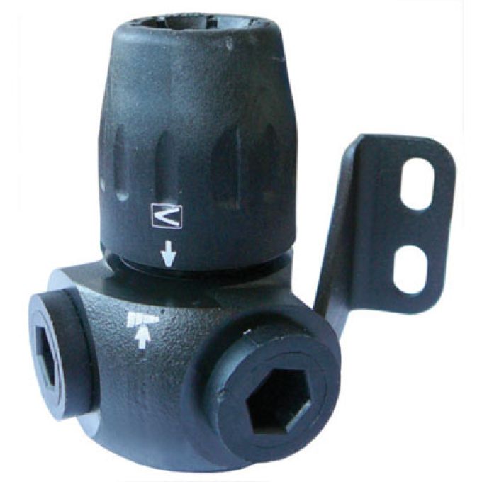 Raccordo a 2 vie da parete con staffa per tubo in alluminio Transair diametro 25mm Transair Legris 6681.25.21