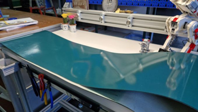 Tappeto per nastro trasportatore chiuso ad anello larghezza 300mm sviluppo 2158mm