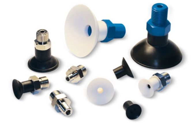 Ventosa a soffietto con supporto vulcanizzato Vuototecnica 085030A