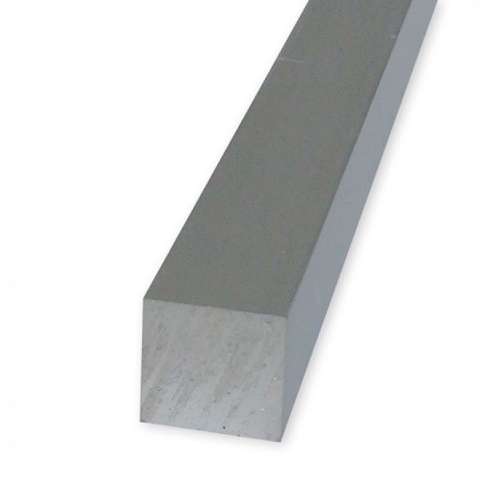 Barra alluminio quadra piena lega 6082 50x50mm L=1000mm