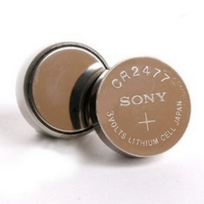 Pila a bottone litio 3V - 1000 mAh Sony CR2477