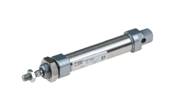 Minicilindro ISO 6432 diametro 25 corsa 80 Metal Work 1130250080CN