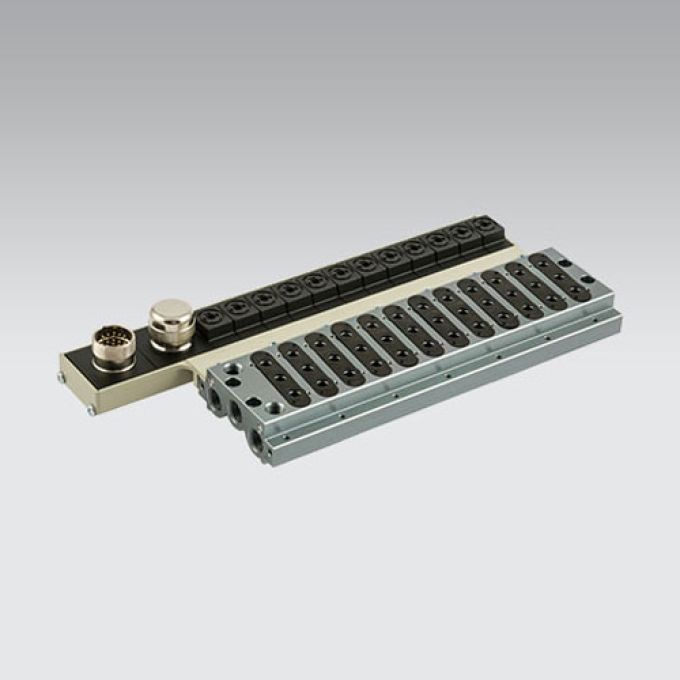 Base elettropneumatica monostabile a 12 posizioni Metal Work 0225101201