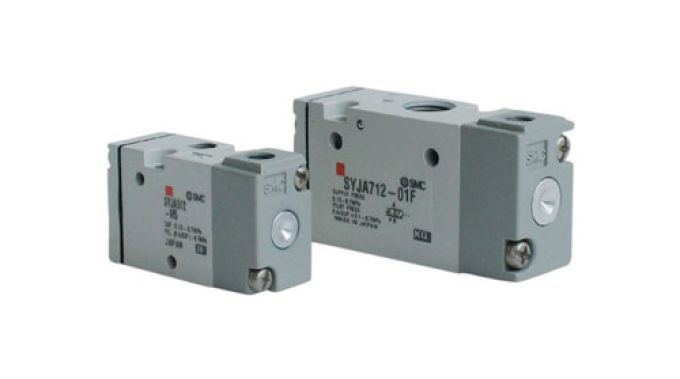 Valvola 3 vie azionamento pneumatico NC  G 1/8 Smc SYJA712-01F