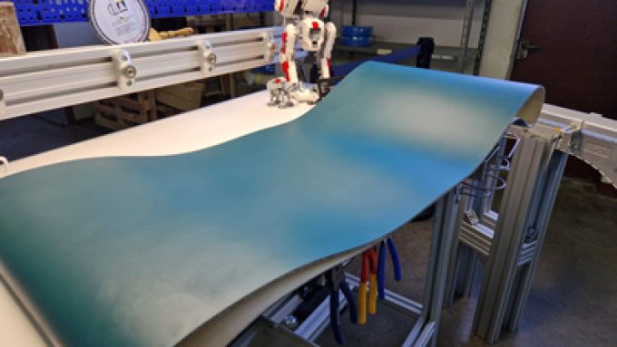 Tappeto per nastro trasportatore ad anello chiuso larghezza 400mm sviluppo 2000mm